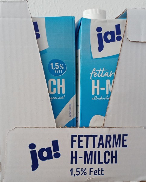 Ja Fettarme H-Milch 1,5% 12x1l