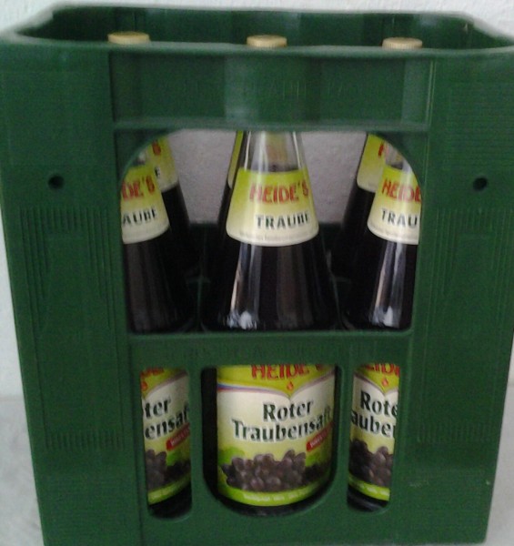 Heide`s Roter Traubensaft 6x1l