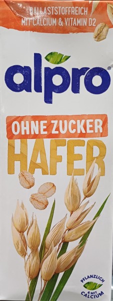 Alpro Hafermilch ohne Zucker 1l
