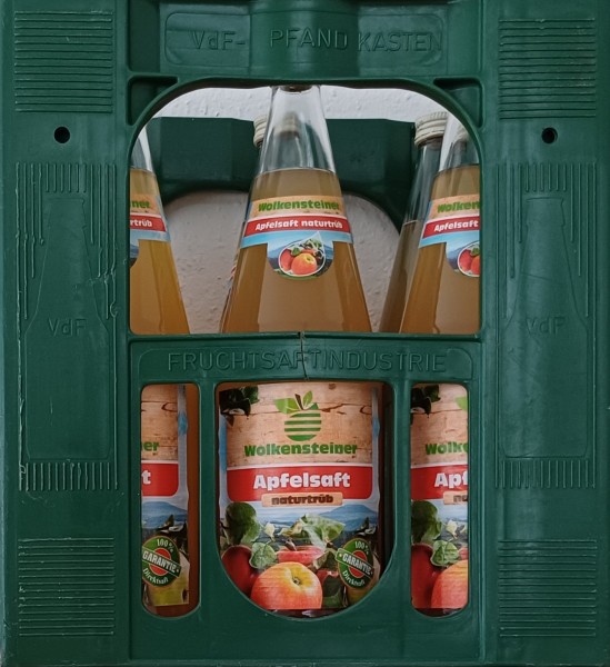Wolkensteiner Apfelsaft naturtrüb 6x1l